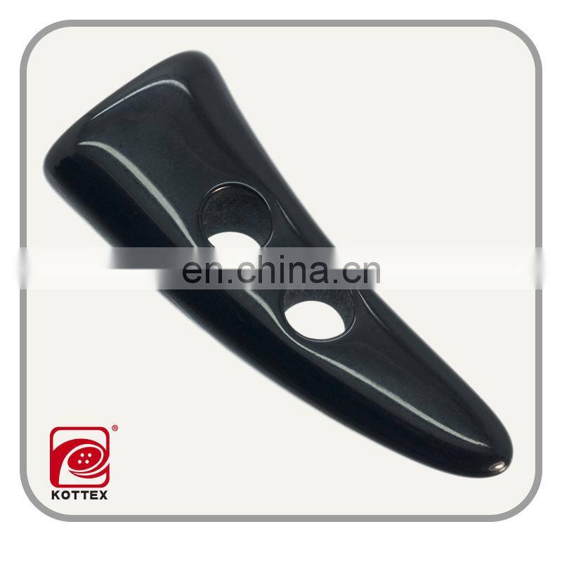 Garment buffalo horn toggle button, fabric toggle button, plastic toggle button