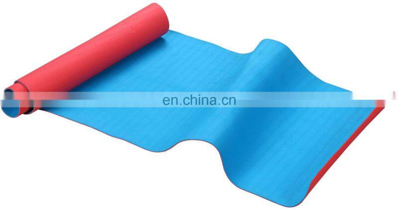 Custom printing Non slip TPE black yoga mat