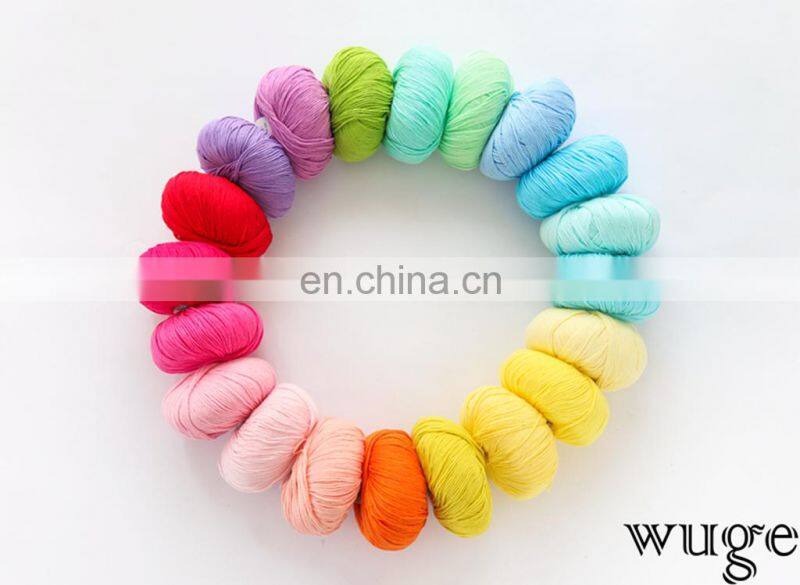 Wuge very soft feather baby yarn 100 cotton yarn for knitting