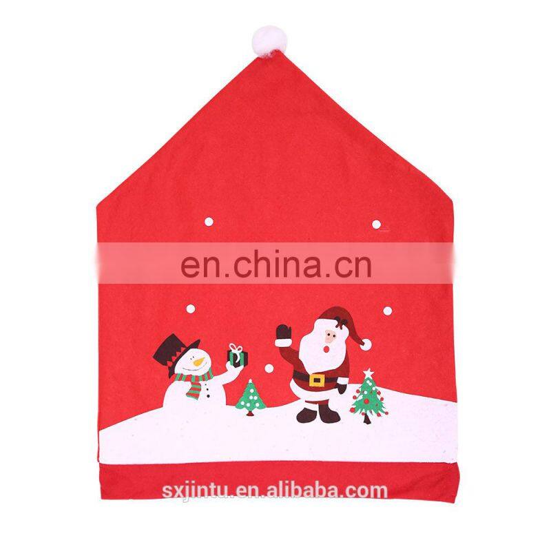 Cheap Christmas Santa hat home decoration new room Halloween decoration universal back chair covers