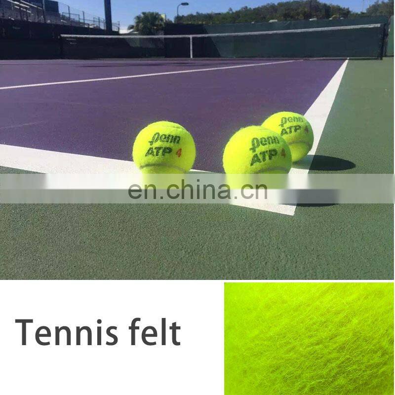 2mm polyester soft felt tennis ball materials