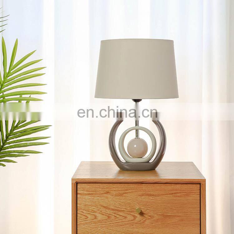 Nordic art style custom living room standing desk light bedside ceramic lamps for home decor