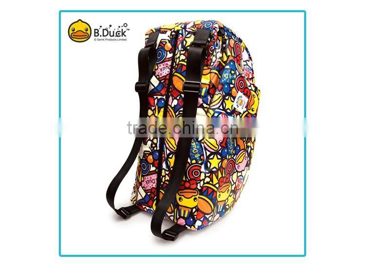 B.Duck wholesale foldable polyester nylon material backpack bags
