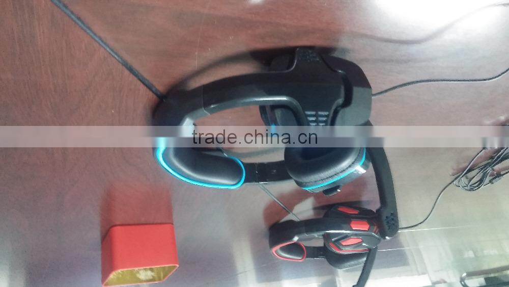 lightweight high quality professional gaming headset soft earmuff wired headset