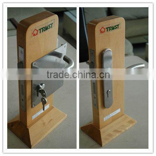 TH027:Stainless Steel Hollow Lever Door Handle with Escutcheon