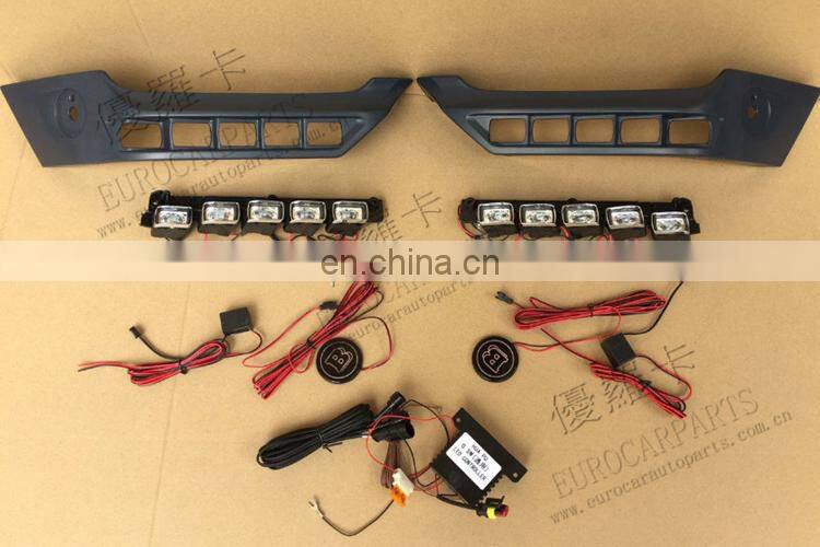 4x4 front side lip fit for G-class W463 4x4 2013-2017year to B-style carbon fiber front lip