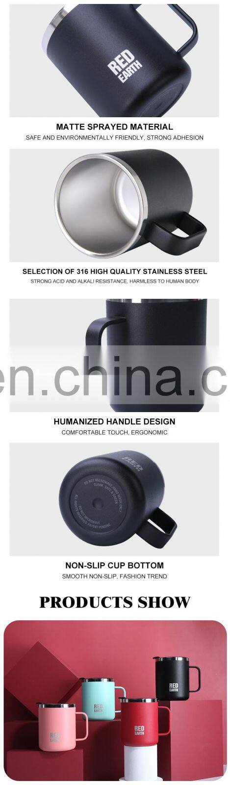 GiNT 380ML Wholesale Eco-friendly Water Cup Double Wall Medical Grade 316 Stainless Steel Coffee Mug for Coffee