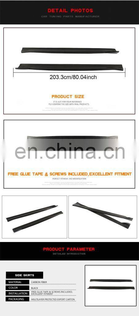 Carbon Fiber Side Skirts Extension for BMW F85 X5M F86 X6M 2015-2019