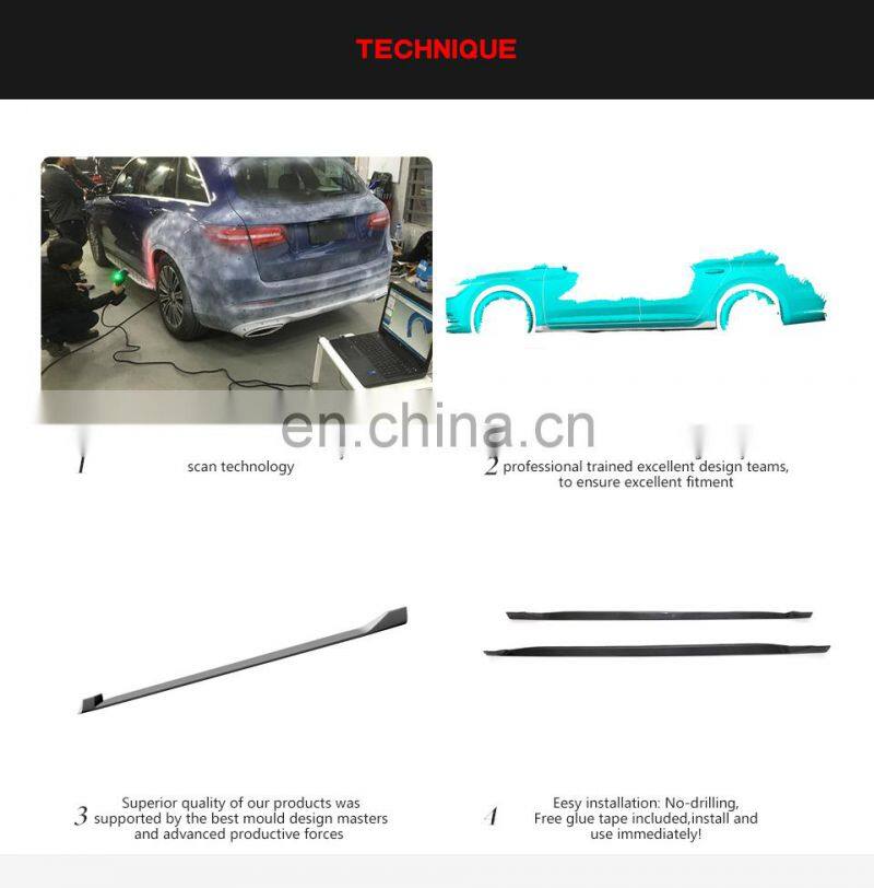 Popular top selling auto parts carbon fiber side skirt for VW CC 2019-2020