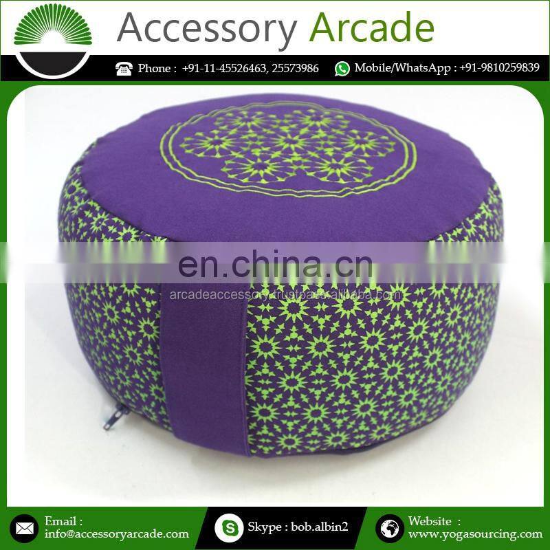 OEM Manufacturer Embroidered Zafu Meditation Cushions for Comfortable Sitting Buy At Lowest Price
