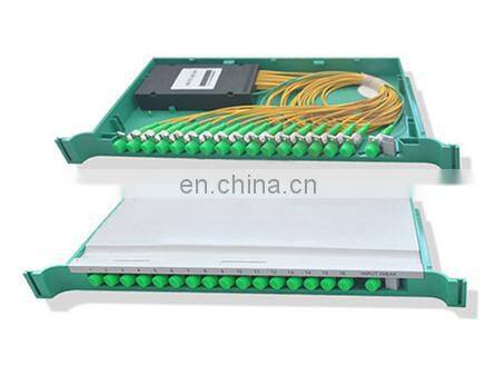 PLC Optical Splitter Tray Assembly Type Single Mode SC LC FC ST UPC APC Fiber Optic PLC Splitter Tray Assembly
