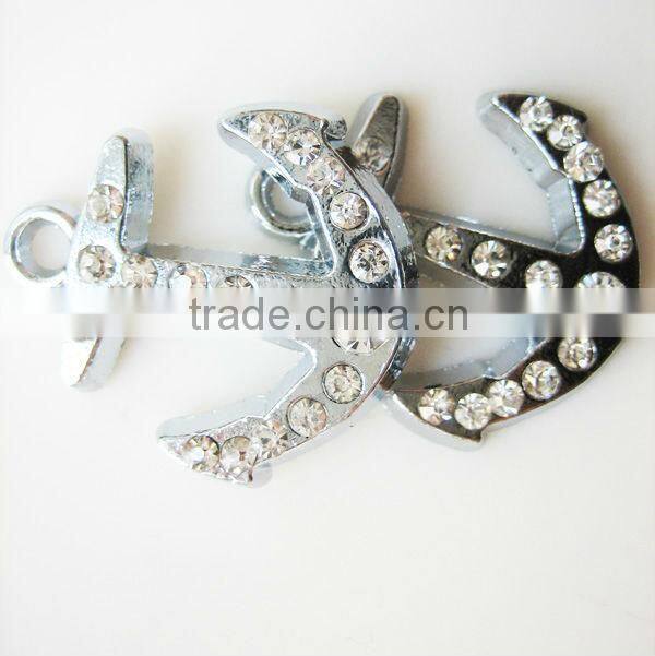 DIY rhinestone Anchor pendant (SH-089)