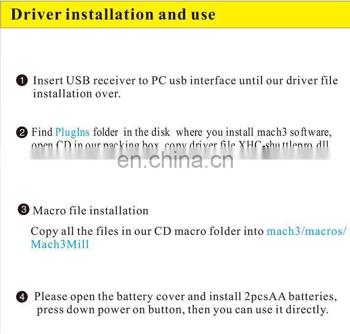 New Generation Mach3 4 Axis Wireless CNC Pendant Handwheel from XHC Factory