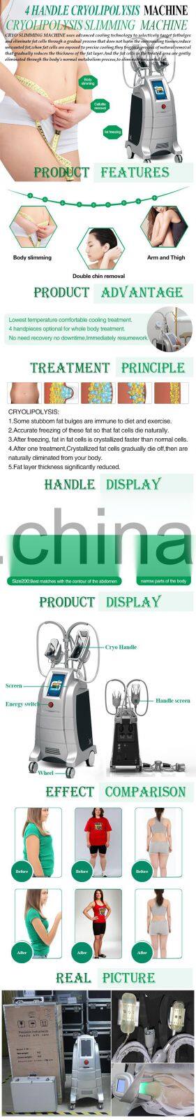 2022 Excellent slimming machine cryolipolysis fat loss slimming machine 4 handles Fat loss cryolipolysis Fat Cryolipolysis