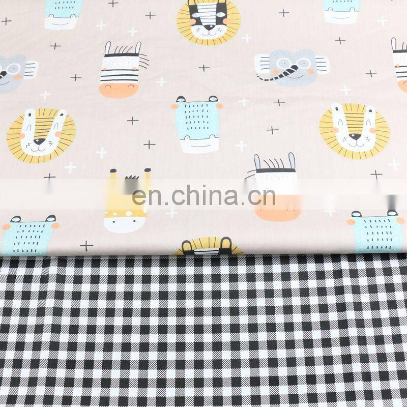 Cartoon Lion elephant Prints kindergarten Baby cotton bedding cotton fabric