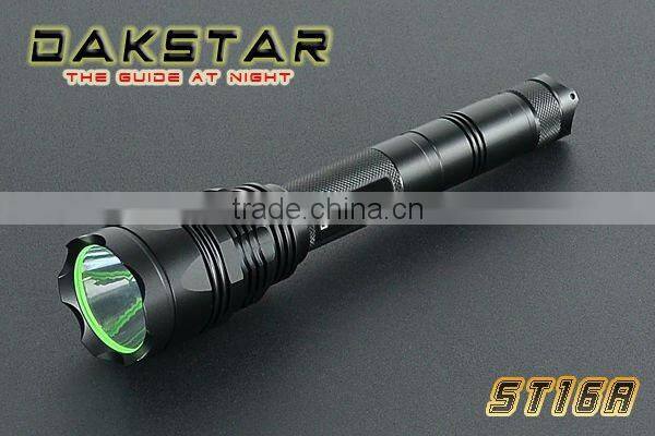 DAKSTAR ST16A 1010LM CREE XML T6 18650 High power Aluminum Police Emergency Rechargeable Camping LED Tactical Light