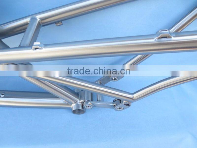 Gr9 titanium 650B/26er/29er full suspension mountain bike frame