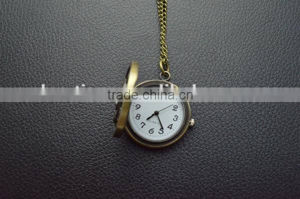 Alibaba in Dubai retro coin pocket watch eagle/skeleton pattern coin watch