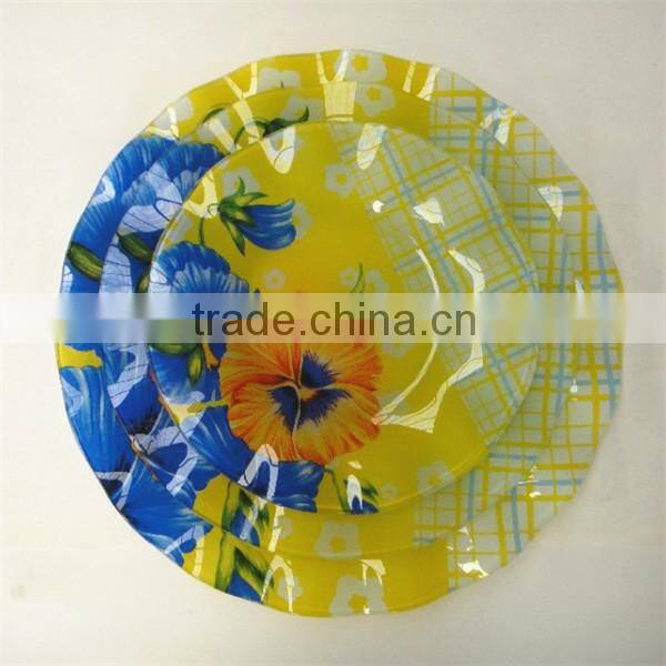 square & round glass dish