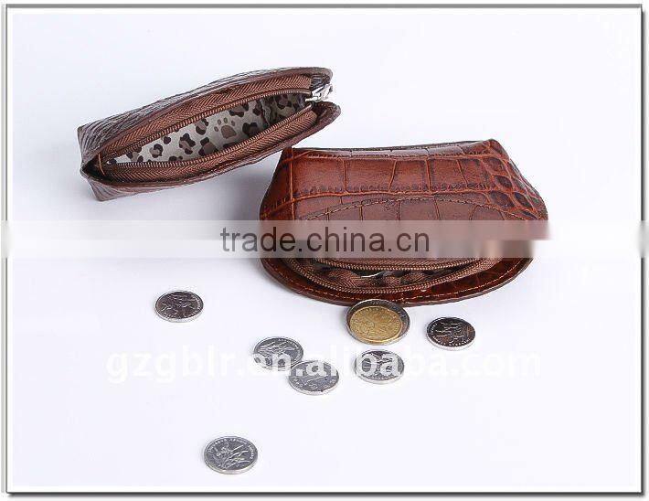 Custom leather coin pouch,leather coin purse,coin notecase with leather