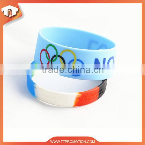 Manufacture cheap wholesale silicone rubber wristband for promotion