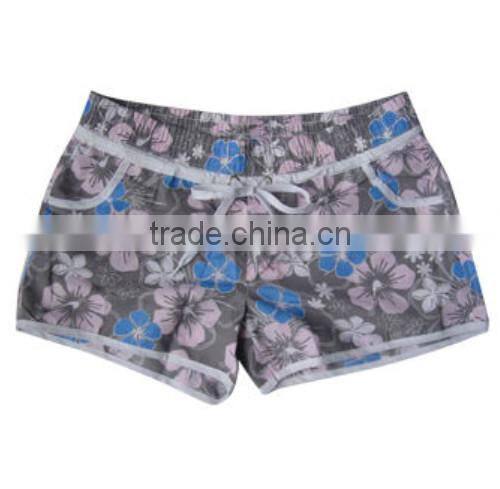 New men's surfing plaid swim trunks