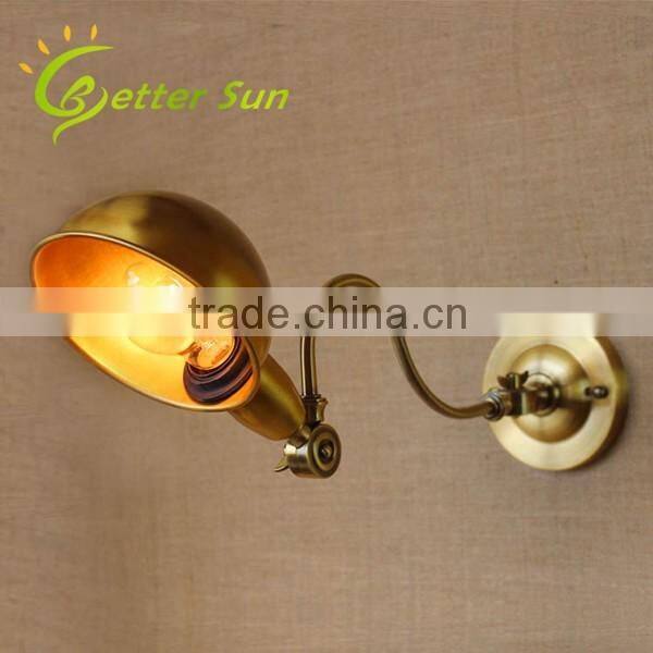 Double-headed Adjustable Swing Arm Black Iron Interior LED Wall Light