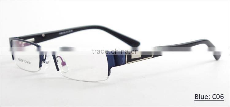 spring hinge semi-rimless new model eyewear frame glasses