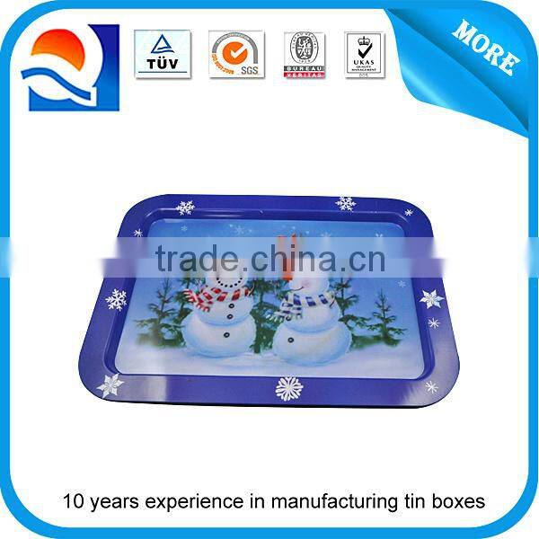 OEM CMYK printed tin tray