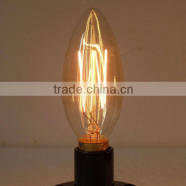 factory price c35 e14 25w squirrel cage incandescent light bulbs