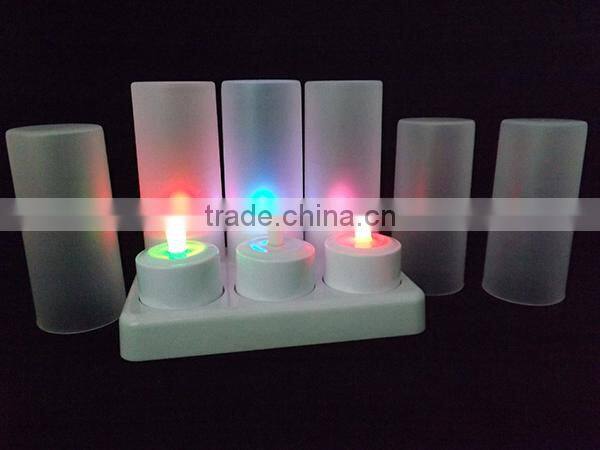 Remote control multi-colored tealight in holders
