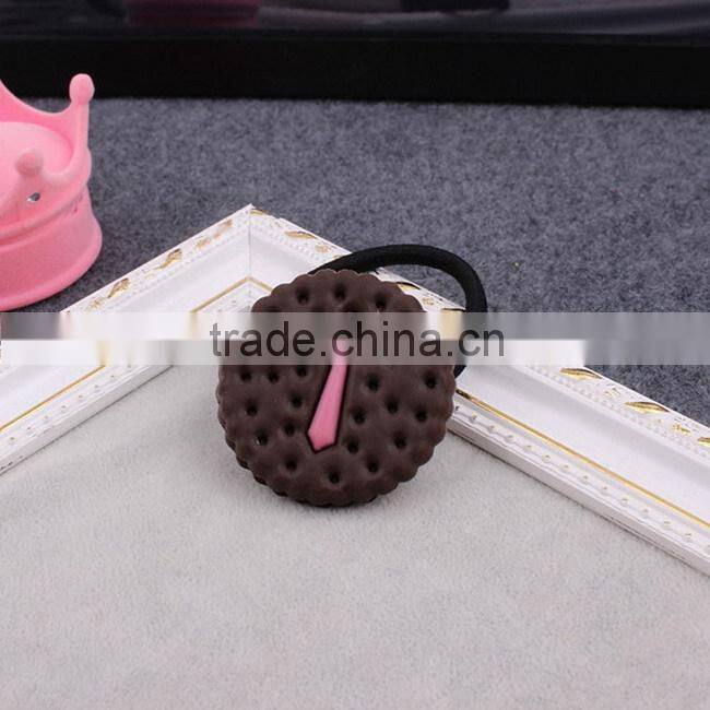 Simulation Omelette biscuit elastic hair band