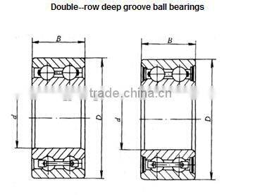 China Auto Double Rows Deep Groove Ball Bearings