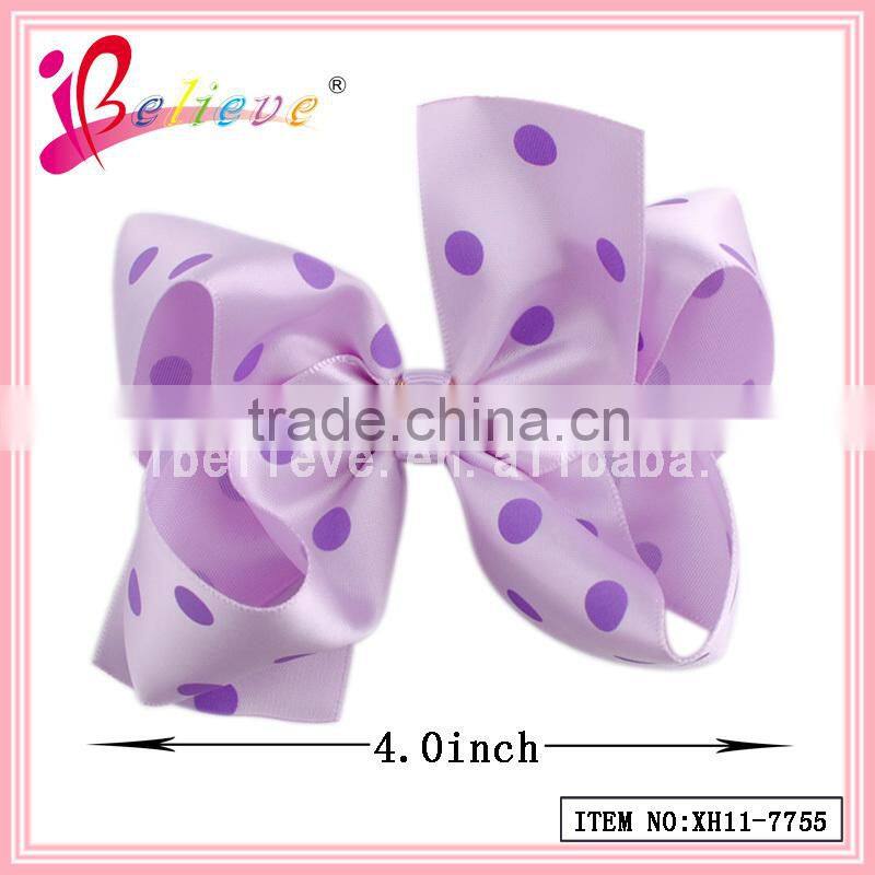 2014 Super hot sale kids hair accessories jewelry wholesale ribbon bow bobby pin (QRJ-0029)