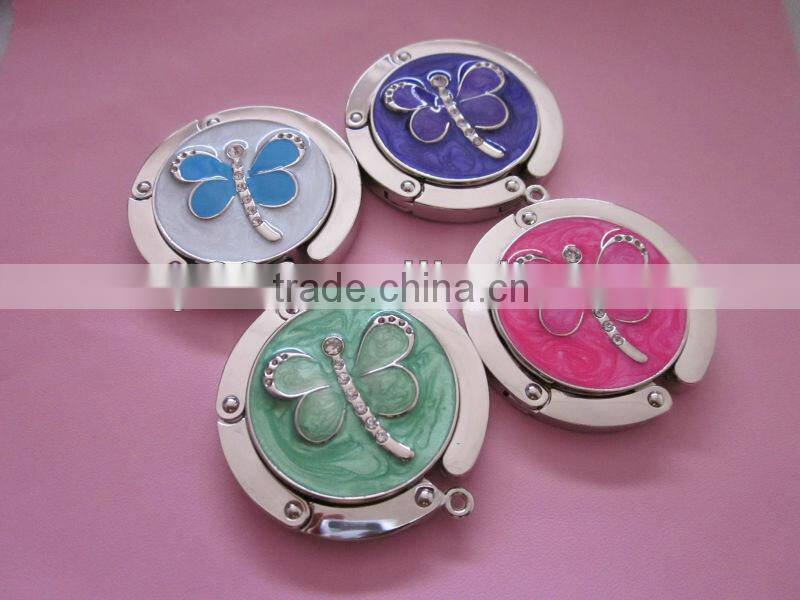 hot sell metal fashion bag hanger foldable bag hanger