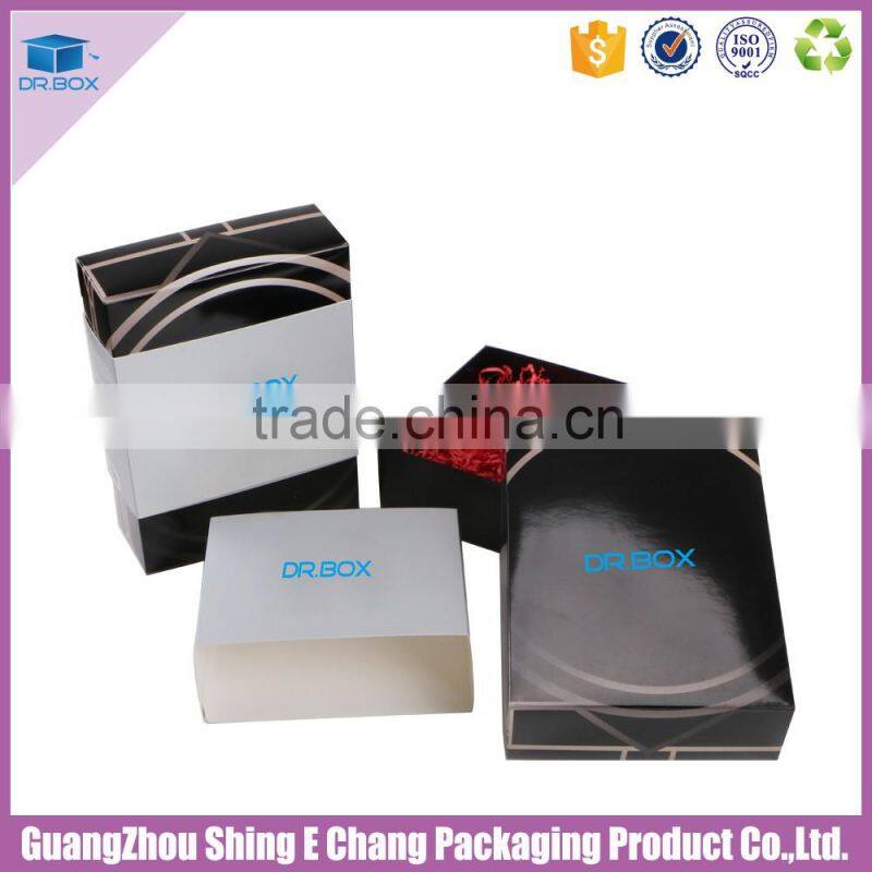 Logo customized rigid paper packaging boxes cosmetic packaging boxes design
