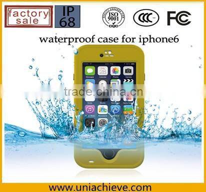 Case for iPhone 6/6 plus Waterproof mobile phone case with adjustable phone holder purple