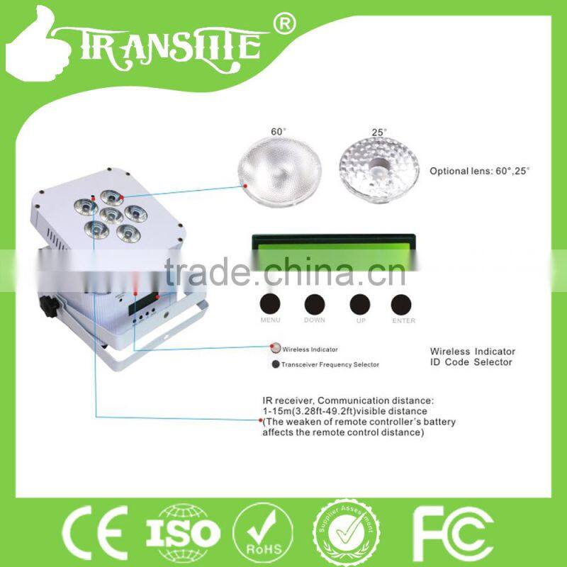 LED 6pcs 4in1 RGBW LED Outdoor &Indoor RGBW Wireless Dmx Disco Light LED Par Light for Nightclub LED Par Can Light