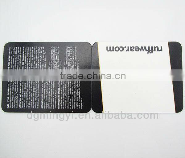 round corner folded paper cards