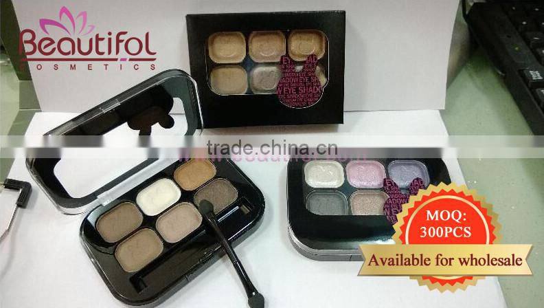 Best colorful wholesale Makeup palette popular shine and small MOQ cosmetic naked eye shadow