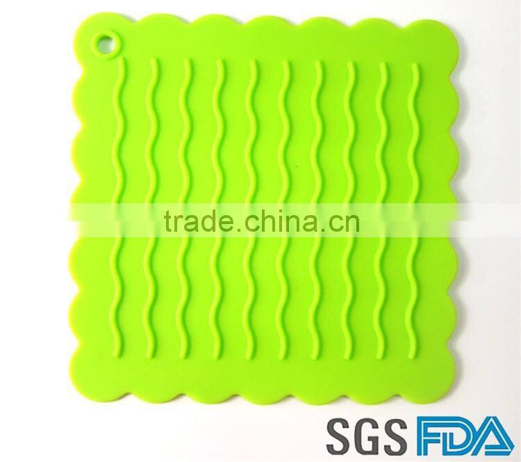 Fashion tableware silicone mat silicone pan mat