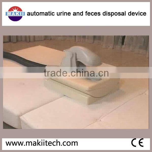 automatic toilet aid system for bedridden persons