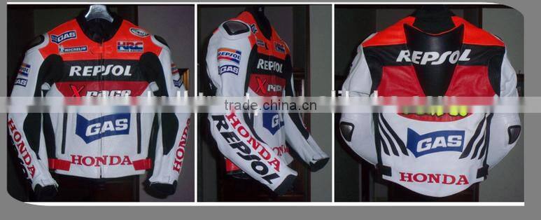 Custom made leather jacket/fashion leather jacket/Men Motorbike racing Leather Jacket/Motorcycle Biker Jacket/WB-MB-HR-408