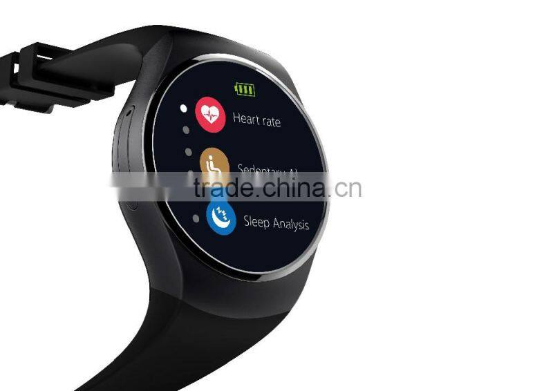 Full Display Round IPS Screen LCD MTK2502C BT4.0 Smart Watch Phone KW18 smart watch