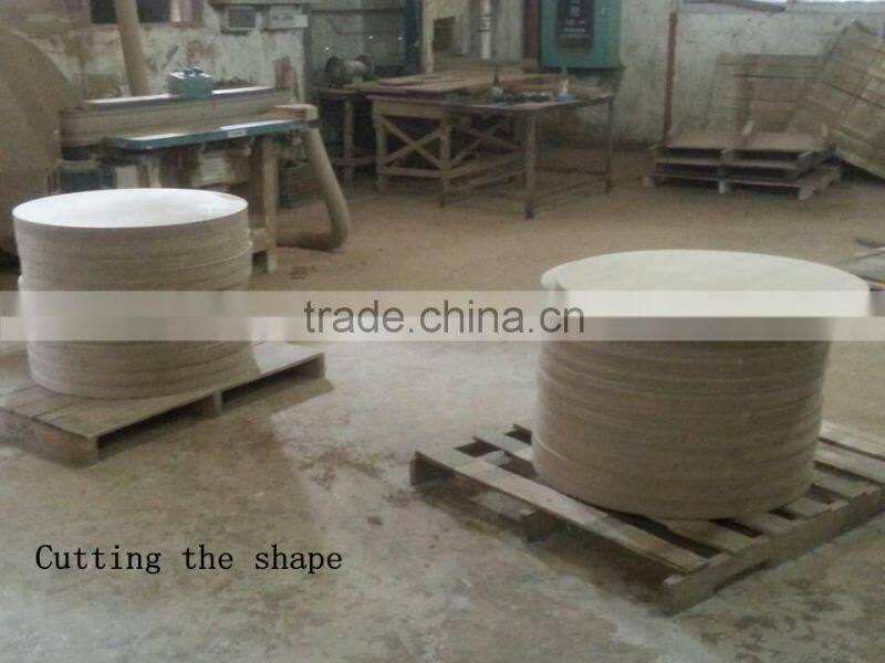 wooden coffee table with stainless steel legs SK1224A