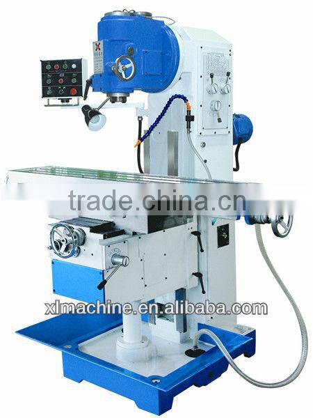 semi-automatic servo motor milling machine with swivel head