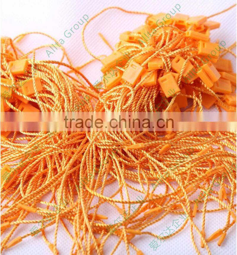 Custom plastic embossing seal tag for garment