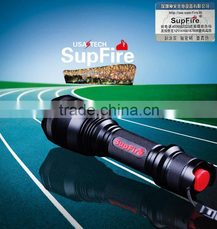 SupFire flashlight rechargeable tube led lights