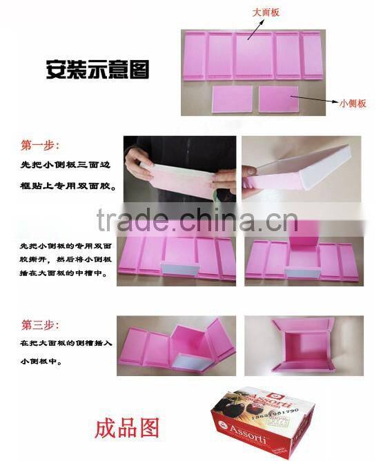 many kinds of fruit and Sea fish packing box