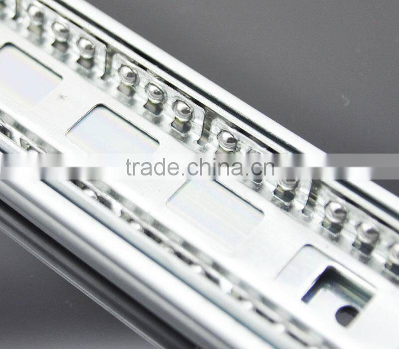Furniture fittings 45mm soft close drawer slide ball bearing drawer slide
